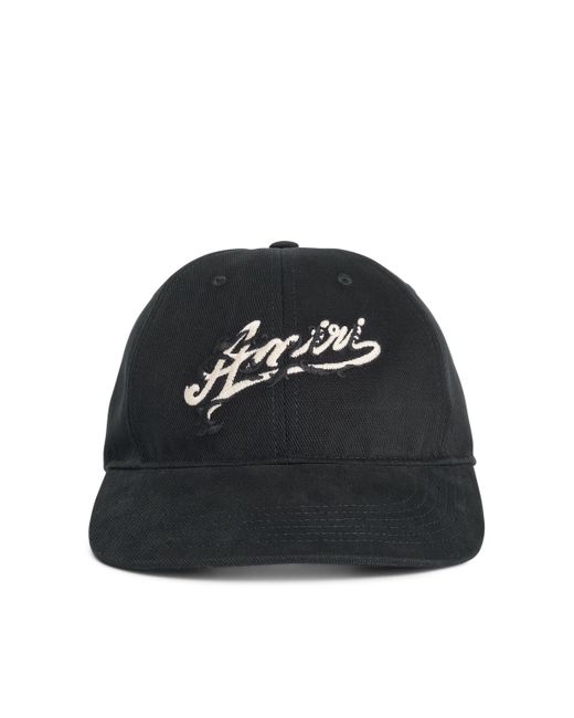 Amiri Black Baroque Logo Dad Hat, , 100% Cotton for men