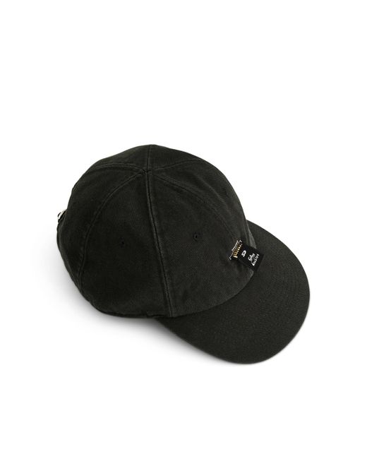 Doublet Black Sd Card Embroidery Cap, , 100% Cotton for men