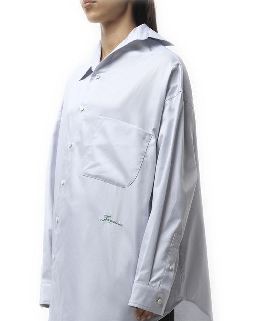Jacquemus Blue La Chemise Cuadro, Long Sleeves, 100% Cotton