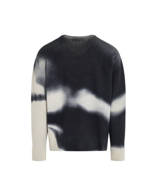 A_COLD_WALL* Blue 'Gradient Knit Sweater, Long Sleeves, , 100% Wool, Size: Small for men