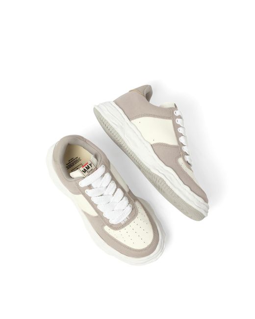 Maison Mihara Yasuhiro White Wayne Og Leather Sneakers, 100% Cotton for men