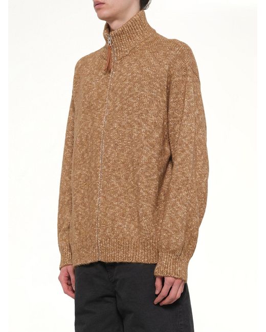 Loewe Natural Zip-Up Cardigan for men