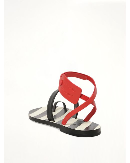 Off-White c/o Virgil Abloh White Zip Tie Flat Capri