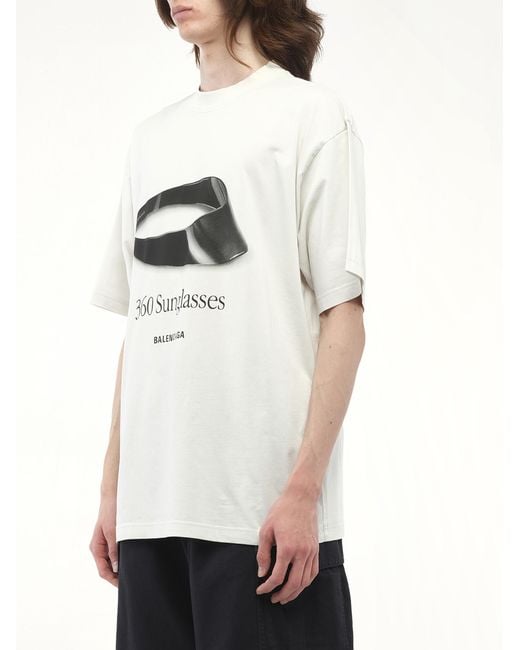 Balenciaga 360 Sunglasses Medium Fit T-Shirt, 100% Cotton