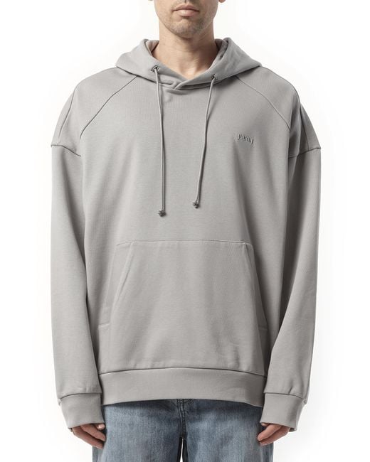 Juun.J Gray Kim Keever Flower Graphic Hoodie, 100% Cotton, Size: Large for men