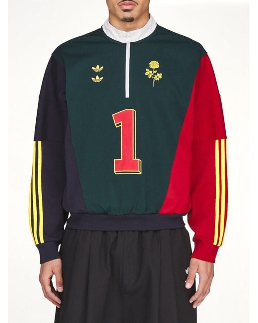 Willy Chavarria Black Adidas X Chavarria Watsonville Portero Pullover for men