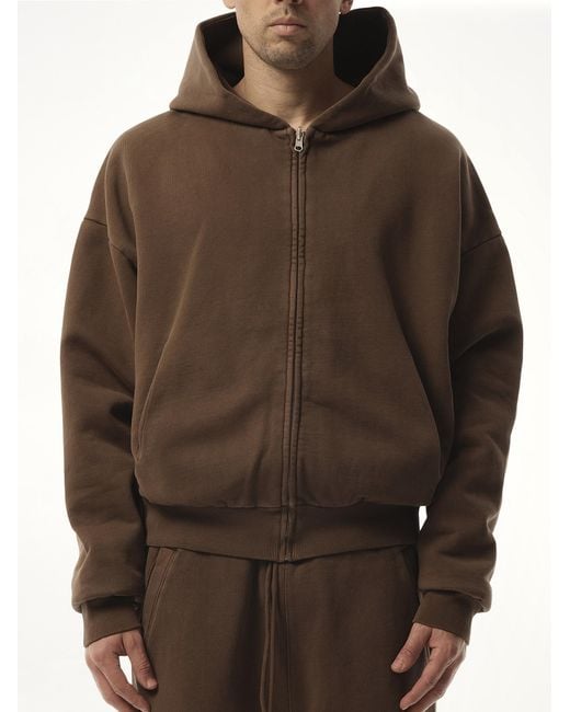 Entire studios Brown Thermal Hood for men
