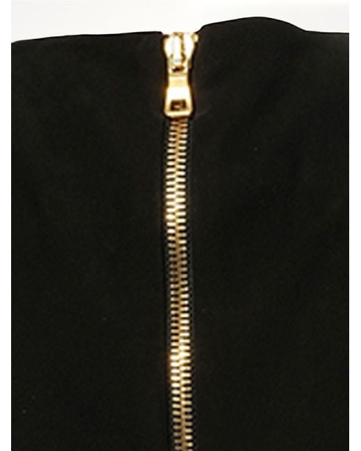 Balmain Black Leather Dress