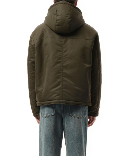 Loewe Green Padded Hood Jacket, 100% Polyamide for men