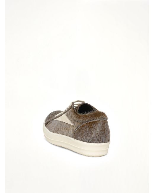 Rick Owens Multicolor Fur Vintage Sneaks for men