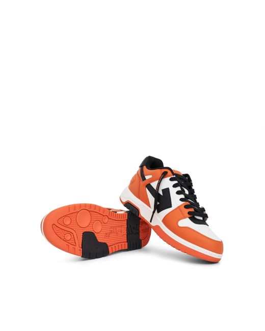 Off-White c/o Virgil Abloh Red Off- Out Of Office Calf Leather Sneakers, /, 100% Rubber for men