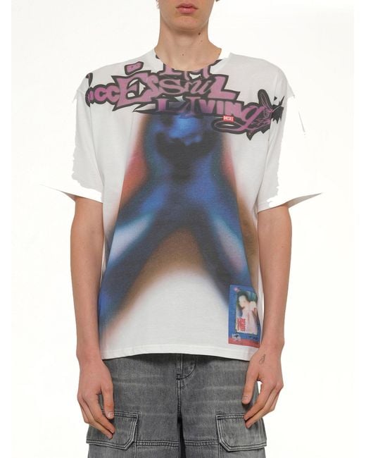 DIESEL Blue T-Boxt-V13 T-Shirt for men