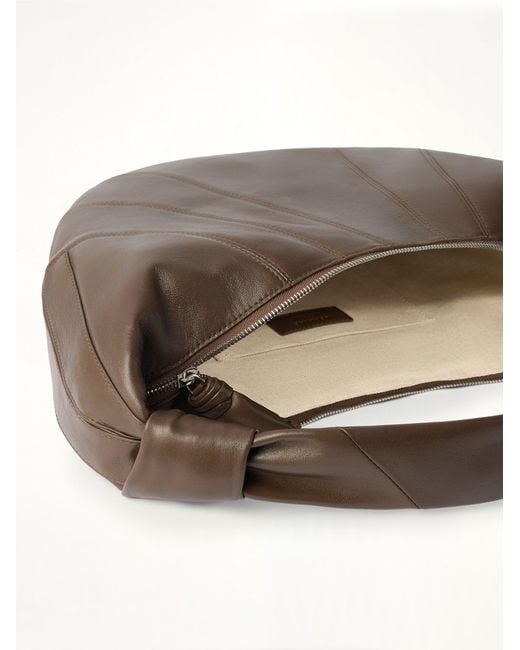 Lemaire Brown Fortune Croissant Soft Nappa Leather Bag