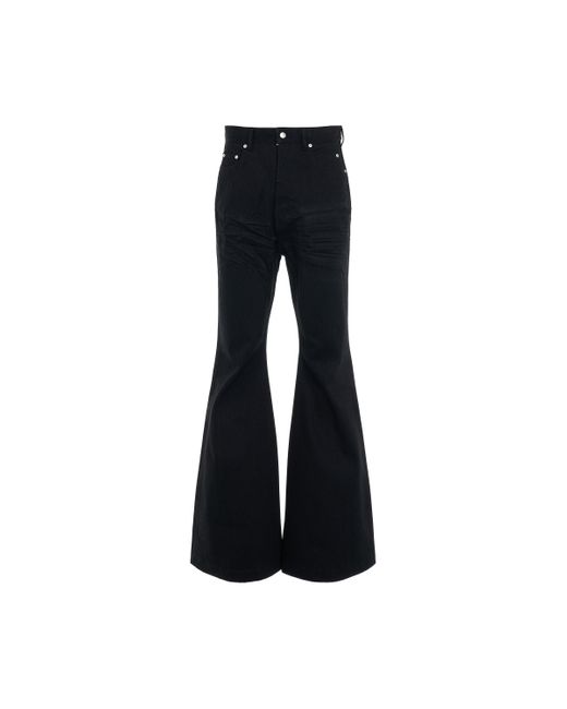 Rick Owens Black Bolan Bootcut Jeans, , 100% Cotton for men