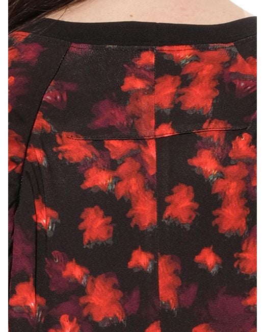 Givenchy Red Short Sleeve Topcolor