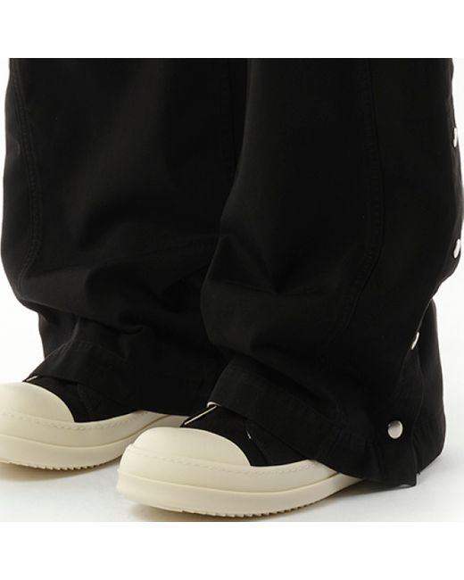 Rick Owens Black Cotton Pusher Pants for men