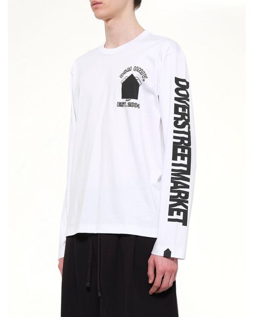DSM KEI NINOMIYA White Dsmu Long Sleeve T-Shirt for men