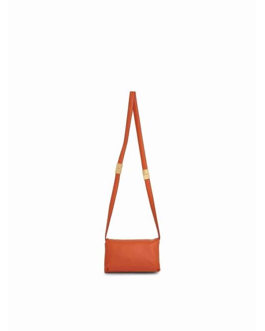 Marni Red Prisma Small Leather Bag