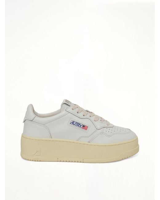 Autry White Platform Low Sneaker