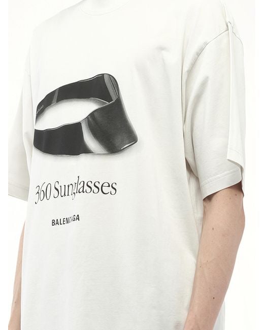 Balenciaga 360 Sunglasses Medium Fit T-Shirt, 100% Cotton