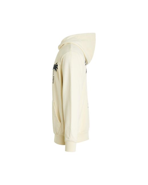 Palm Angels Natural 'The Palm Hoodie, Long Sleeves, Off, 100% Cotton, Size: Small for men