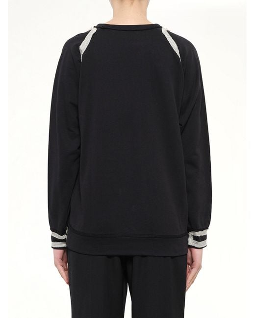 Lanvin Black Emb Jersey Top