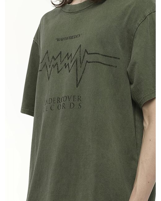 Undercover Green Records T-Shirt, 100% Cotton for men