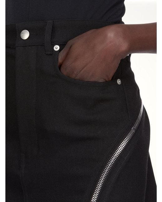 Rick Owens Black Bolan Banana Mini, 100% Wool