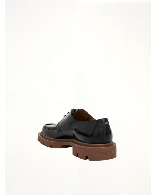 Maison Margiela Black Ivy Derby Shoes, 100% Polyurethane for men