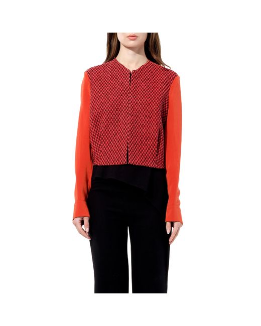 Balenciaga Red Tweed Jacket