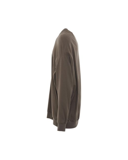 Rick Owens Brown 'Splintered Peter Long Sleeves T-Shirt, , 100% Cotton, Size: Small for men