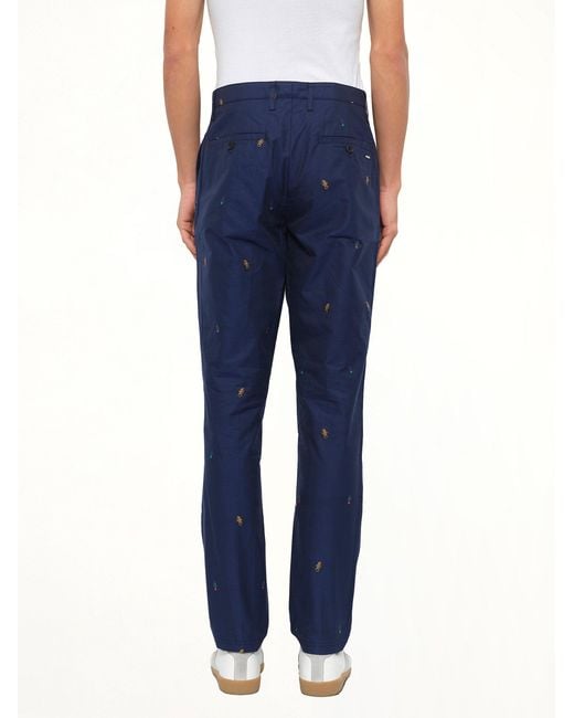KENZO Blue Trousers for men