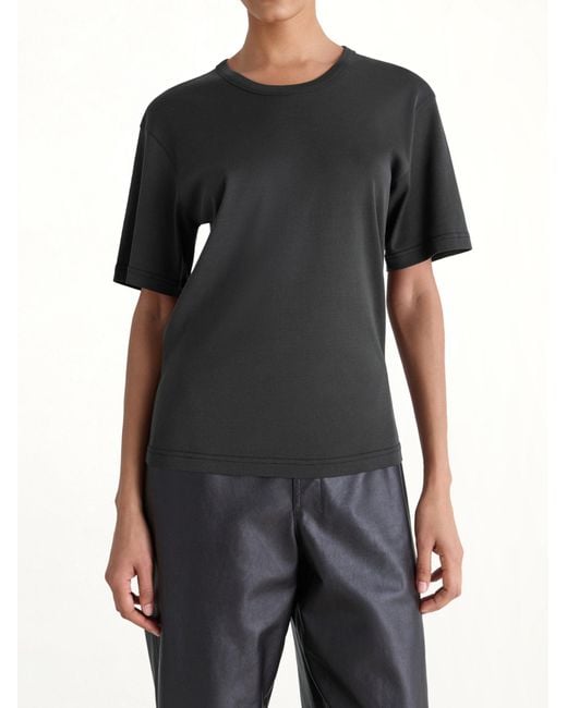 Lemaire Black Rib Ss T-Shirt