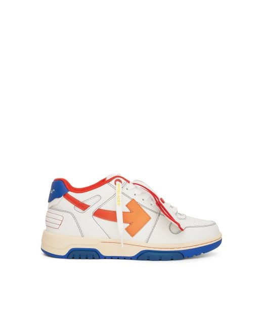 Off-White c/o Virgil Abloh Blue Off- Out Of Office Contrast Stitch Sneakers, , 100% Rubber for men
