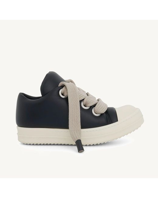 Rick Owens Blue Jumbo Lace Padded Low Sneaker