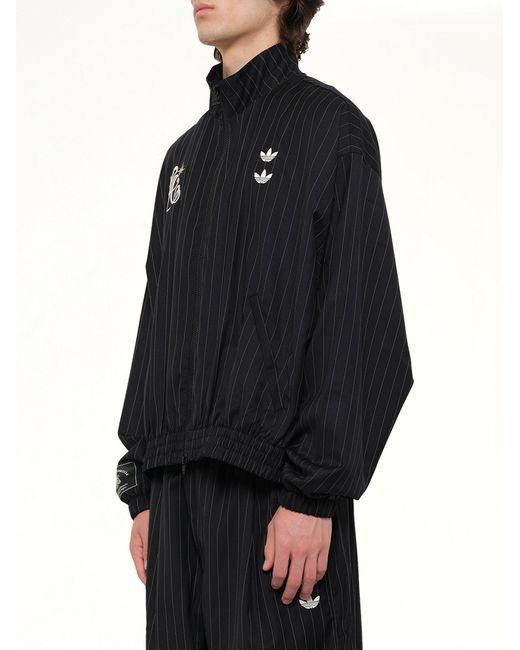 Willy Chavarria Adidas X Wc Pinstripe Jacket in Black for Men | Lyst