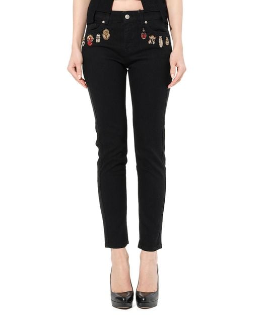 McQueen Black Washed Jeans
