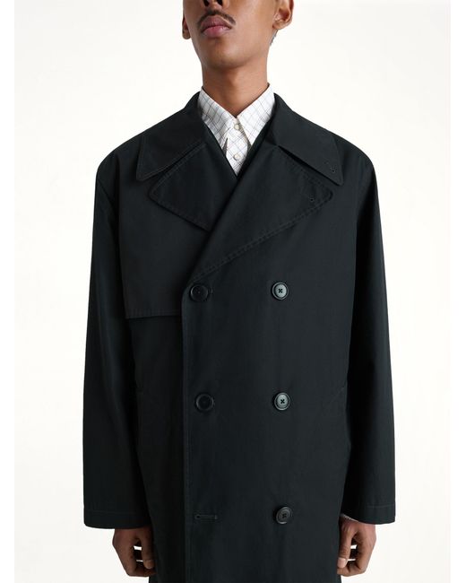 Lemaire Black Light Trench Coat for men