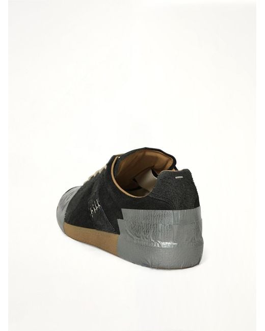 Maison Margiela Black Replica Tape Sneaker for men