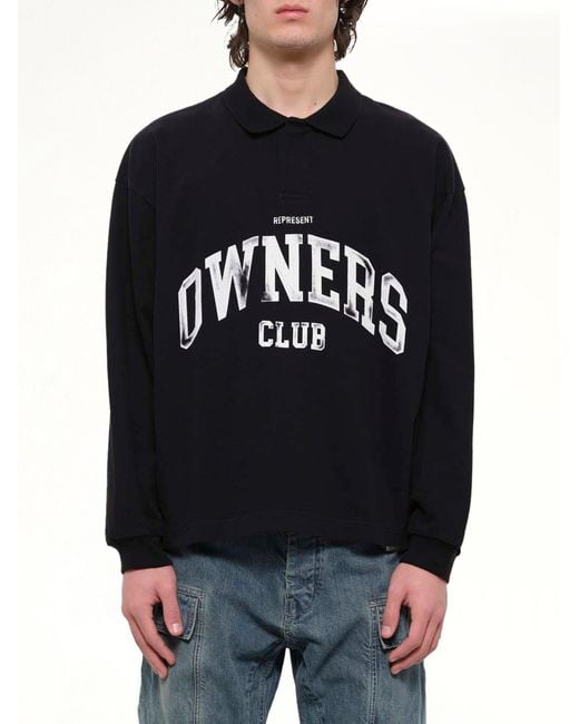 Represent Black Owners Rugby Top for men