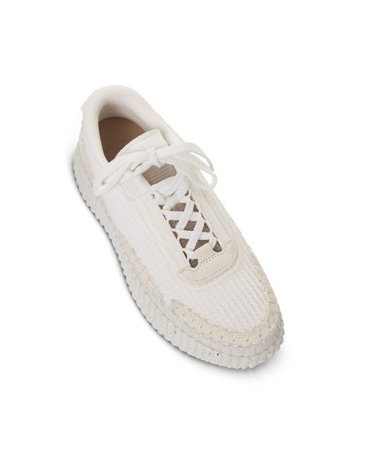 Chloé White Nama Lower Impact Mesh Sneakers, , 100% Recycled Polyester