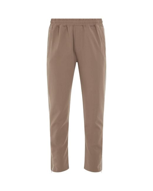 Represent Brown Interlock Split Trackpant, Size: Medium for men