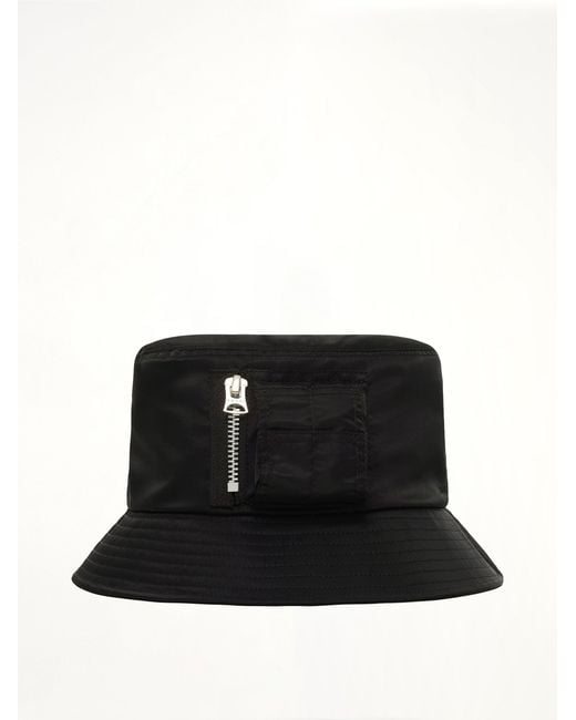 Sacai Black Single Brim Pocket Hat for men