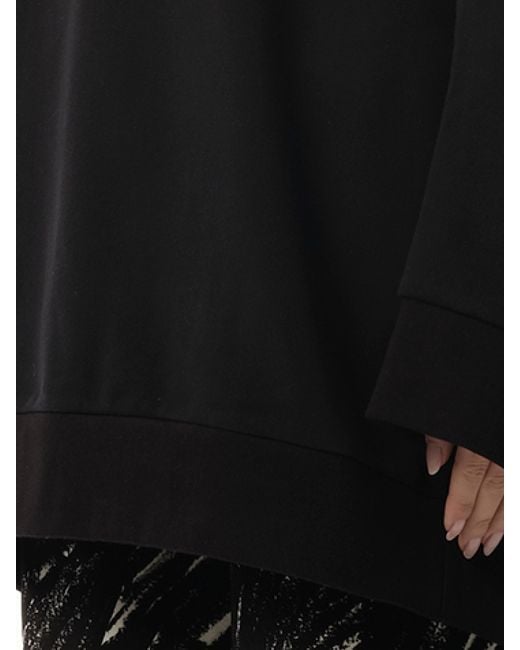 Marni Black Oversized Sweatshirt Dress
