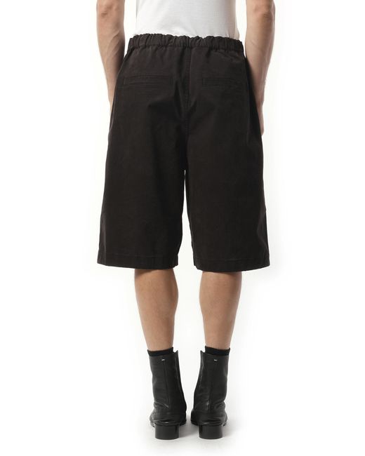 Entire studios Black Boxing Shorts, 100% Cotton, Size: Small for men