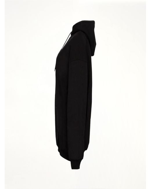 Balenciaga Black Crew Logo Hoodie