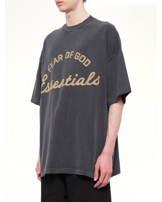 Fear Of God Gray Training 90's Short Sleeve T-Shirt for men