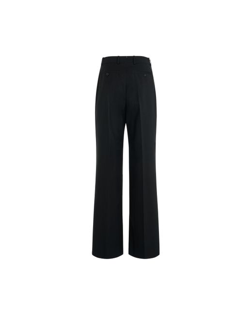 Alexander McQueen Black Wool Garbadine Baggy Trouser, , 100% Wool for men