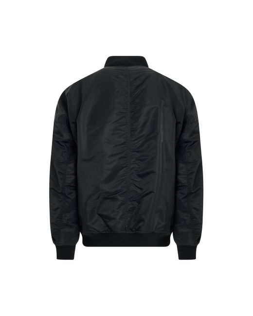 Maison Mihara Yasuhiro Black Double Armhole Ma-1 Bomber Jacket, Long Sleeves, , 100% Nylon for men