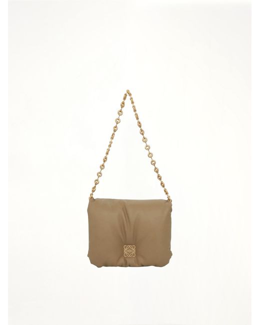 Loewe Natural Puffer Goya Bag, 100% Leather